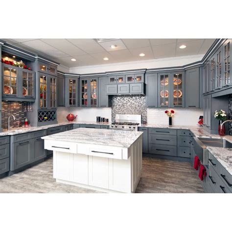 Platinum Shaker Kitchen Cabinets 